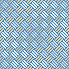 Japanese Diagonal Weave Vector Seamless Pattern