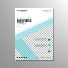 simple minimalist corporate business cover design