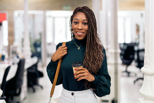 Happy African Business Woman Portrait