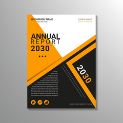 modern creative yellow and black business cover design