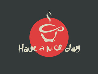 Coffee break hipster stylized poster. Vector illustration.