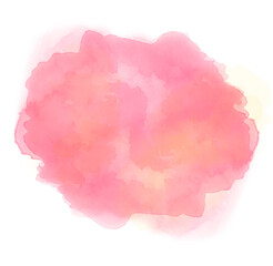Pink watercolor blot