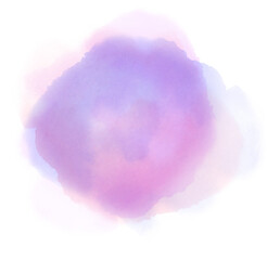 lilac watercolor blot