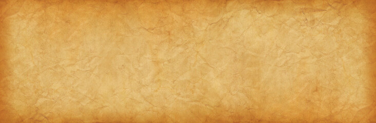 Old paper texture background. Horizontal banner
