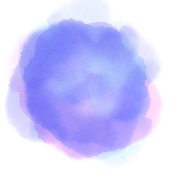 lilac watercolor blot