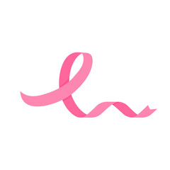 crossed pink ribbon symbol of world cancer day