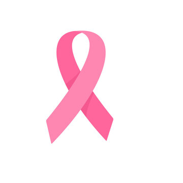 Pink ribbons breast cancer awareness on transparent background PNG