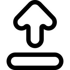 upload line icon