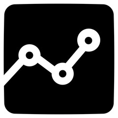 analytics glyph icon
