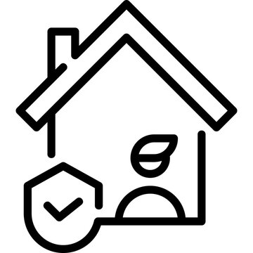 stayhome line icon