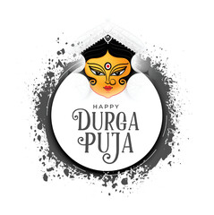 Happy durga pooja hindu festival celebration background