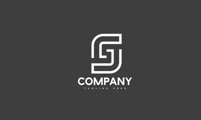 minimal letter S logo template