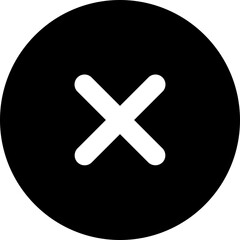 Fototapeta premium close glyph icon