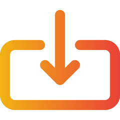 down arrow gradient icon