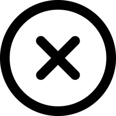 Fototapeta premium close line icon