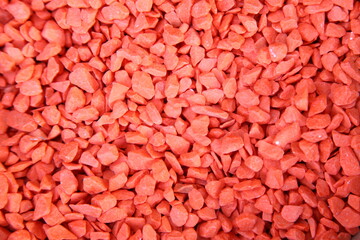 Close up red stones