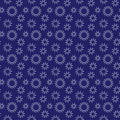 Violet vector pattern Cute Stars seamless pattern. Abstract circle zigzag texture. Night Color Abstract Modern stylish Background. Geometric Illustration. Dark Blue White Textile swatch. Fabric design