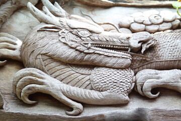 Old Dragon sculpture