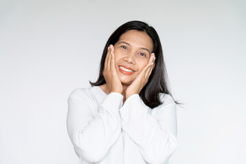 Business Woman on White background