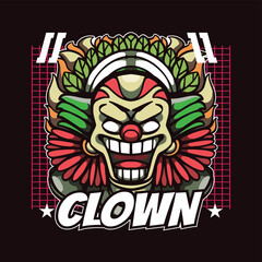 clown vector illustration