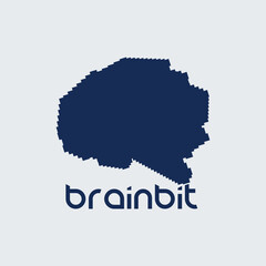 logo illustration intelligence, knowledge, brain. vector design