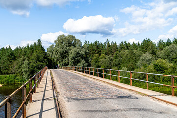 Fototapeta na wymiar Strenci bridge in summer time 2021.