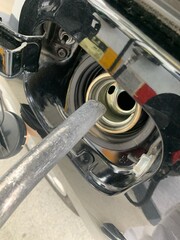 ガソリンスタンド給油