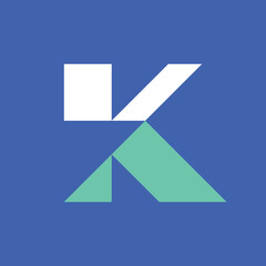 Letter K logo or icon design. template elements. geometric abstract logos