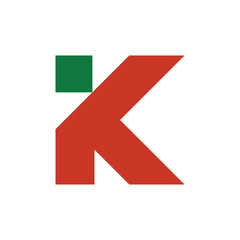 Letter K logo or icon design. template elements. geometric abstract logos