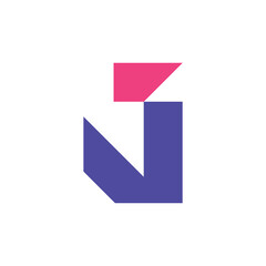 Letter J logo or icon design. template elements. geometric abstract logos