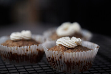 homemade rye cupcake