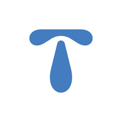 Letter T logo or icon design. template elements. geometric abstract logos