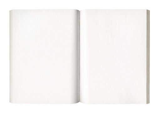 White open book isolated on transparent background