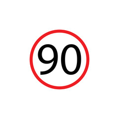 Obraz premium a vector in the form of a traffic sign symbol