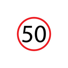 Obraz premium a vector in the form of a traffic sign symbol
