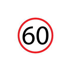 a vector in the form of a traffic sign symbol