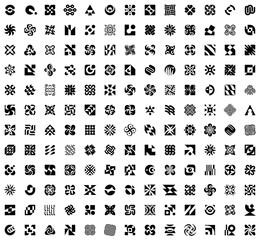 Abstract logos collection. geometric abstract logos. icon design