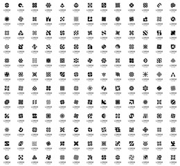 Fototapeta na wymiar Abstract logos collection. geometric abstract logos. icon design