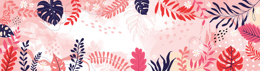 Color splash abstract background for design.Template banner and cover for social media ad, template special promo new arrival sale.