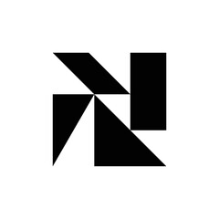 Abstract logo. Geometric abstract logos. Icon design