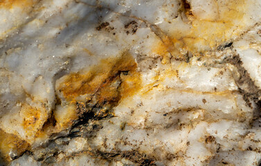 Nahaufnahme eines Quarzstein