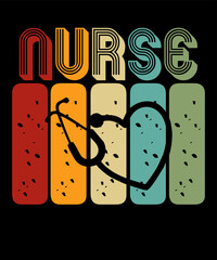 nurse is a vector design for printing on various surfaces like t shirt, mug etc.