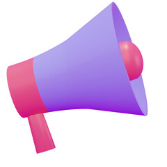 megaphone transparent background 3d