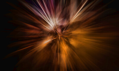 abstract explosion, zoom blur effect © Roberto Sorin