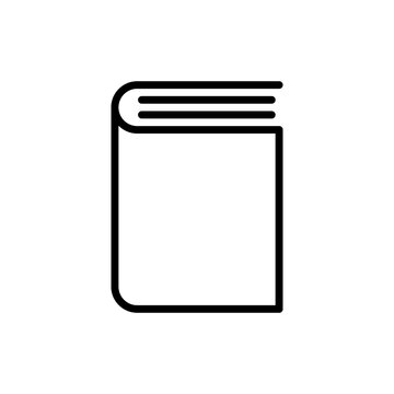 recommend clip art: Book line icon. Textbook sign