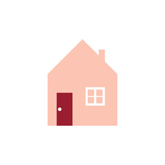 Simple house icon. Real estate concept. Mortgage, security, property.