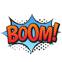 Obraz premium Comic speech bubble with boom text. Boom comic.