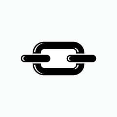 Link Icon. Connect, Chain Symbol - Vector.    