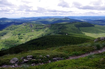 The Mount Mezenc in Ardeche in France