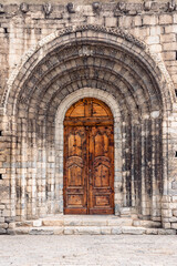 Beautiful arhitecture entrance to the church